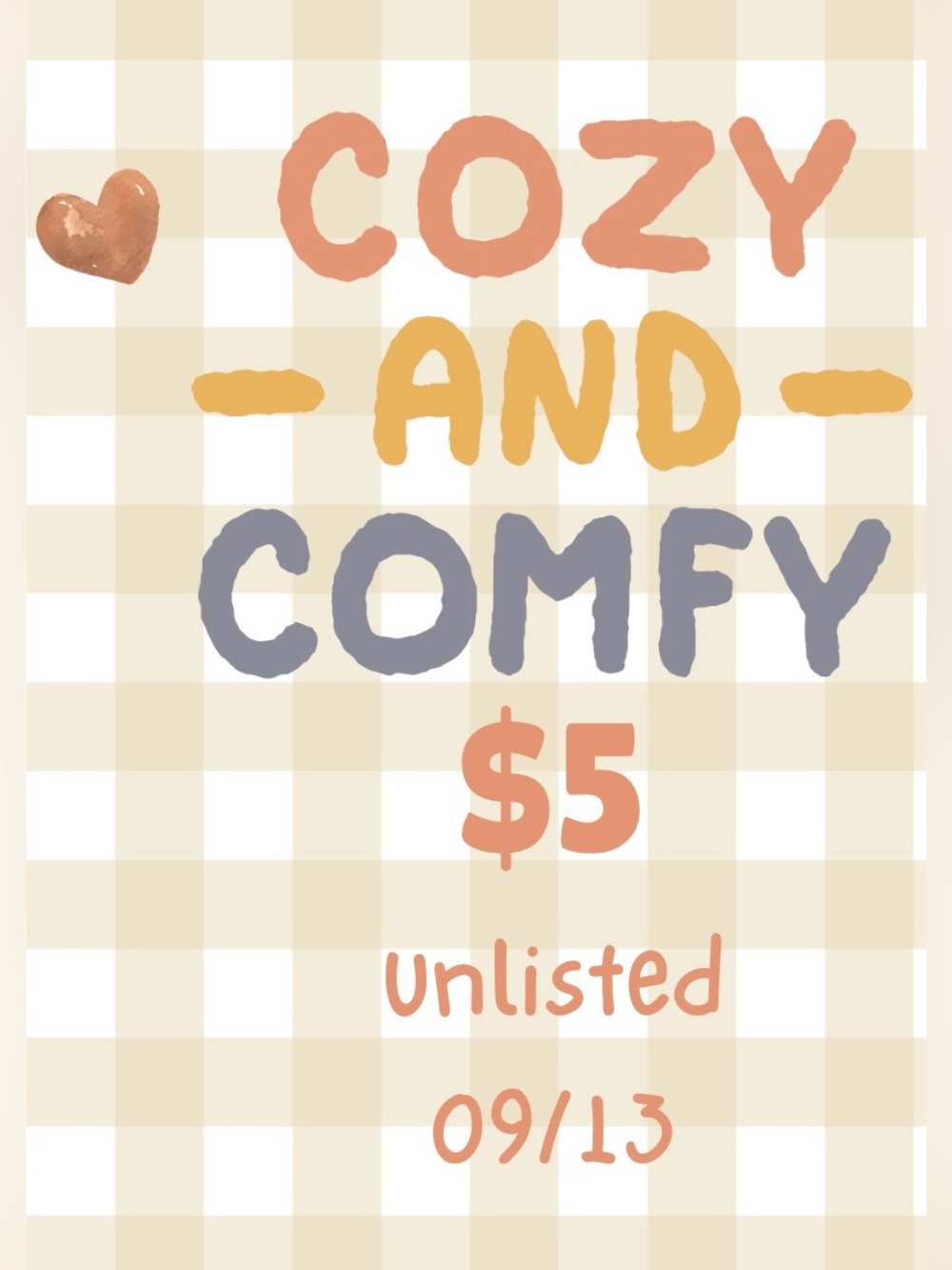 09/13 Show $5 Unlisted Item